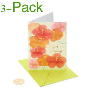 Papyrus Birthday Card 3-pack